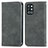 Coque Portefeuille Livre Cuir Etui Clapet S04D pour OnePlus 9R 5G Gris