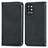 Coque Portefeuille Livre Cuir Etui Clapet S04D pour OnePlus 9R 5G Noir