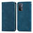 Coque Portefeuille Livre Cuir Etui Clapet S04D pour Oppo A54 5G Bleu