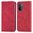 Coque Portefeuille Livre Cuir Etui Clapet S04D pour Oppo A54 5G Rouge