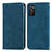 Coque Portefeuille Livre Cuir Etui Clapet S04D pour Oppo A55S 5G Bleu