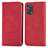 Coque Portefeuille Livre Cuir Etui Clapet S04D pour Oppo F19 Rouge