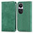 Coque Portefeuille Livre Cuir Etui Clapet S04D pour Oppo Reno10 5G Vert