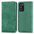 Coque Portefeuille Livre Cuir Etui Clapet S04D pour Oppo Reno6 Pro 5G India Vert