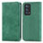 Coque Portefeuille Livre Cuir Etui Clapet S04D pour Oppo Reno6 Pro+ Plus 5G Vert