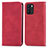 Coque Portefeuille Livre Cuir Etui Clapet S04D pour Oppo Reno6 Z 5G Rouge