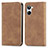 Coque Portefeuille Livre Cuir Etui Clapet S04D pour Realme 10 4G Marron