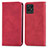 Coque Portefeuille Livre Cuir Etui Clapet S04D pour Realme 8i Rouge