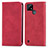 Coque Portefeuille Livre Cuir Etui Clapet S04D pour Realme C21 Rouge