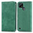 Coque Portefeuille Livre Cuir Etui Clapet S04D pour Realme C21Y Vert