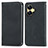 Coque Portefeuille Livre Cuir Etui Clapet S04D pour Realme C55 Noir