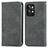 Coque Portefeuille Livre Cuir Etui Clapet S04D pour Realme GT2 Pro 5G Gris