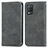 Coque Portefeuille Livre Cuir Etui Clapet S04D pour Realme Q3 5G Gris