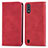 Coque Portefeuille Livre Cuir Etui Clapet S04D pour Samsung Galaxy A01 SM-A015 Rouge