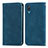 Coque Portefeuille Livre Cuir Etui Clapet S04D pour Samsung Galaxy A02 Bleu