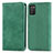 Coque Portefeuille Livre Cuir Etui Clapet S04D pour Samsung Galaxy A02s Vert