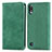 Coque Portefeuille Livre Cuir Etui Clapet S04D pour Samsung Galaxy A10 Vert