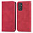 Coque Portefeuille Livre Cuir Etui Clapet S04D pour Samsung Galaxy A15 LTE Rouge