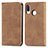 Coque Portefeuille Livre Cuir Etui Clapet S04D pour Samsung Galaxy A20e Marron