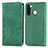 Coque Portefeuille Livre Cuir Etui Clapet S04D pour Samsung Galaxy A21 European Vert