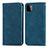 Coque Portefeuille Livre Cuir Etui Clapet S04D pour Samsung Galaxy A22 5G Bleu
