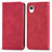 Coque Portefeuille Livre Cuir Etui Clapet S04D pour Samsung Galaxy A22 5G SC-56B Rouge