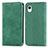 Coque Portefeuille Livre Cuir Etui Clapet S04D pour Samsung Galaxy A22 5G SC-56B Vert