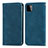 Coque Portefeuille Livre Cuir Etui Clapet S04D pour Samsung Galaxy A22s 5G Bleu