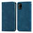 Coque Portefeuille Livre Cuir Etui Clapet S04D pour Samsung Galaxy A31 Bleu
