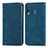 Coque Portefeuille Livre Cuir Etui Clapet S04D pour Samsung Galaxy A40s Bleu