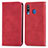 Coque Portefeuille Livre Cuir Etui Clapet S04D pour Samsung Galaxy A40s Rouge