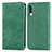 Coque Portefeuille Livre Cuir Etui Clapet S04D pour Samsung Galaxy A50 Vert