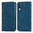 Coque Portefeuille Livre Cuir Etui Clapet S04D pour Samsung Galaxy A70 Bleu