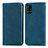 Coque Portefeuille Livre Cuir Etui Clapet S04D pour Samsung Galaxy A71 4G A715 Bleu