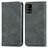 Coque Portefeuille Livre Cuir Etui Clapet S04D pour Samsung Galaxy A71 5G Gris