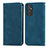 Coque Portefeuille Livre Cuir Etui Clapet S04D pour Samsung Galaxy A82 5G Bleu