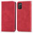 Coque Portefeuille Livre Cuir Etui Clapet S04D pour Samsung Galaxy F02S SM-E025F Rouge