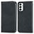 Coque Portefeuille Livre Cuir Etui Clapet S04D pour Samsung Galaxy F23 5G Noir
