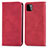 Coque Portefeuille Livre Cuir Etui Clapet S04D pour Samsung Galaxy F42 5G Rouge