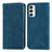 Coque Portefeuille Livre Cuir Etui Clapet S04D pour Samsung Galaxy M23 5G Bleu