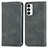 Coque Portefeuille Livre Cuir Etui Clapet S04D pour Samsung Galaxy M23 5G Gris