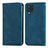 Coque Portefeuille Livre Cuir Etui Clapet S04D pour Samsung Galaxy M32 4G Bleu