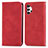 Coque Portefeuille Livre Cuir Etui Clapet S04D pour Samsung Galaxy M32 5G Rouge