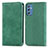 Coque Portefeuille Livre Cuir Etui Clapet S04D pour Samsung Galaxy M52 5G Vert