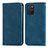 Coque Portefeuille Livre Cuir Etui Clapet S04D pour Samsung Galaxy M80S Bleu