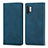 Coque Portefeuille Livre Cuir Etui Clapet S04D pour Samsung Galaxy Note 10 Plus 5G Bleu