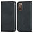 Coque Portefeuille Livre Cuir Etui Clapet S04D pour Samsung Galaxy S20 FE 4G Noir