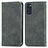 Coque Portefeuille Livre Cuir Etui Clapet S04D pour Samsung Galaxy S20 Gris