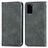 Coque Portefeuille Livre Cuir Etui Clapet S04D pour Samsung Galaxy S20 Plus 5G Gris