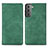 Coque Portefeuille Livre Cuir Etui Clapet S04D pour Samsung Galaxy S21 FE 5G Vert